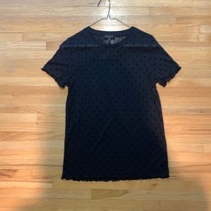 RAG & BONE Sheer Polka Dot Tee